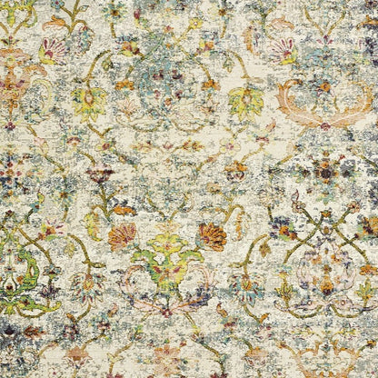 9' X 12' Beige Abstract Garden Area Rug