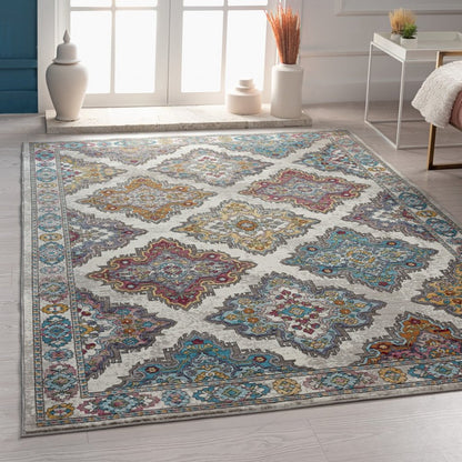 5' X 8' Blue Area Rug