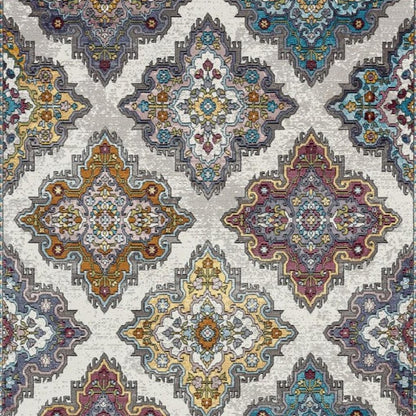 5' X 8' Blue Area Rug