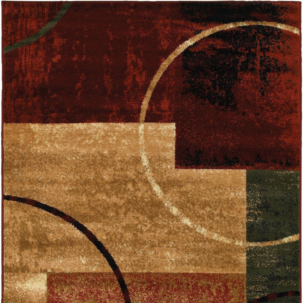 8' X 10' Red Area Rug