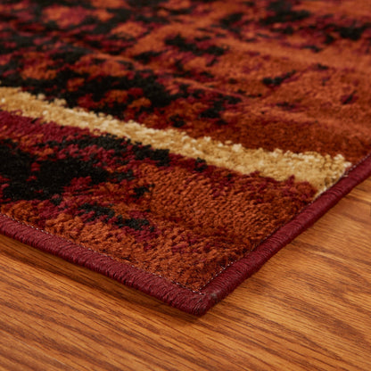 8' X 10' Red Area Rug