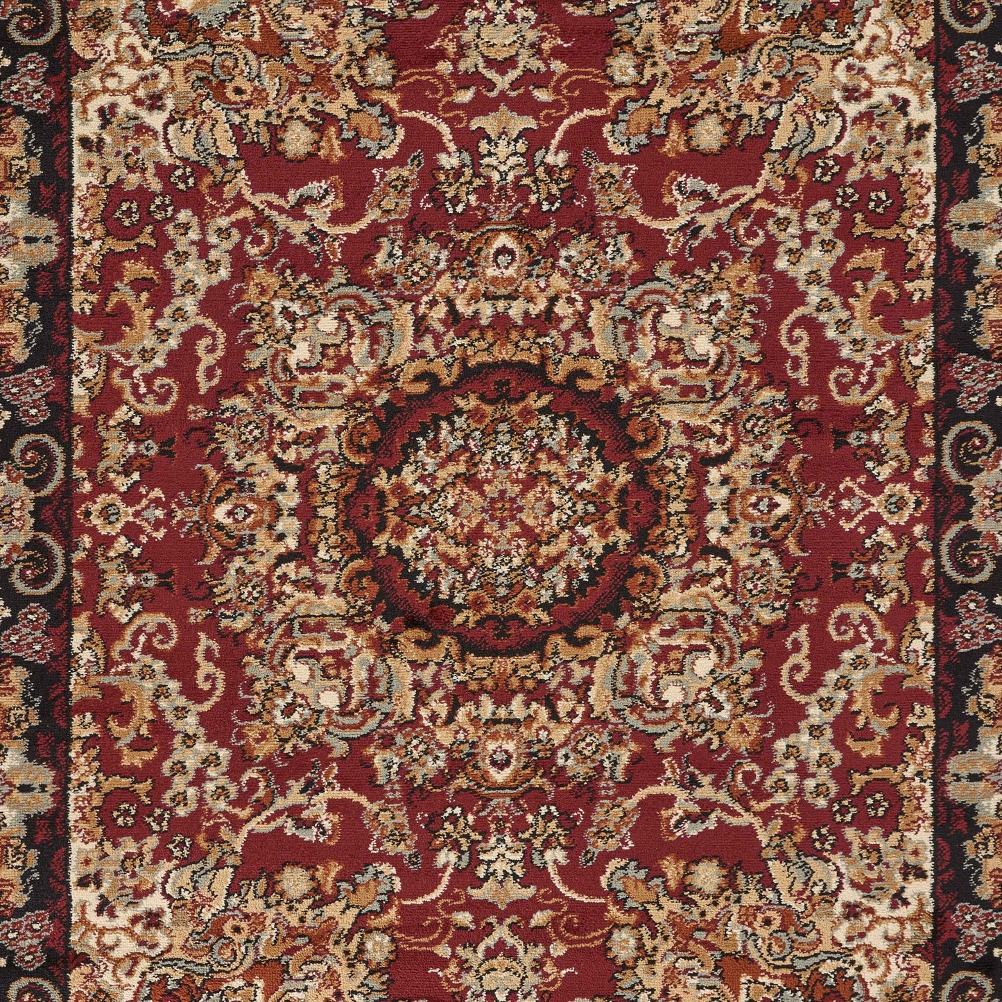 5' X 7' Red Royal Medallion Area Rug