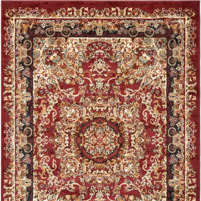 5' X 7' Red Royal Medallion Area Rug