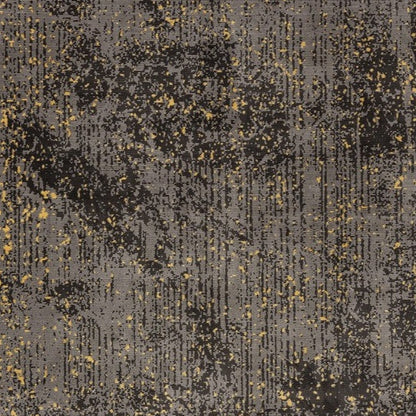 5' X 8' Gray and Yellow Abstract Sprinkle Area Rug