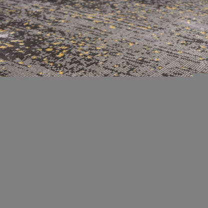 8' X 10' Gray and Yellow Abstract Sprinkle Area Rug
