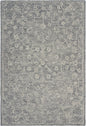 7' x 9' Gray Floral Finesse Area Rug