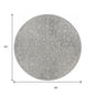 3' x 5' Gray Floral Finesse Area Rug