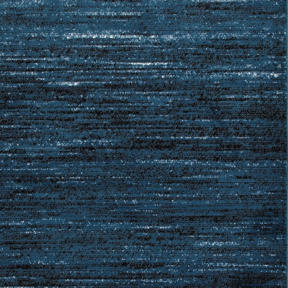 5' X 7' Blue Abstract Ocean Area Rug