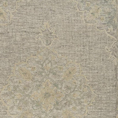 8' X 10' Blue Wool Hand Tufted Area Rug