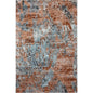 8' X 10' Rustic Brown Abstract Area Rug