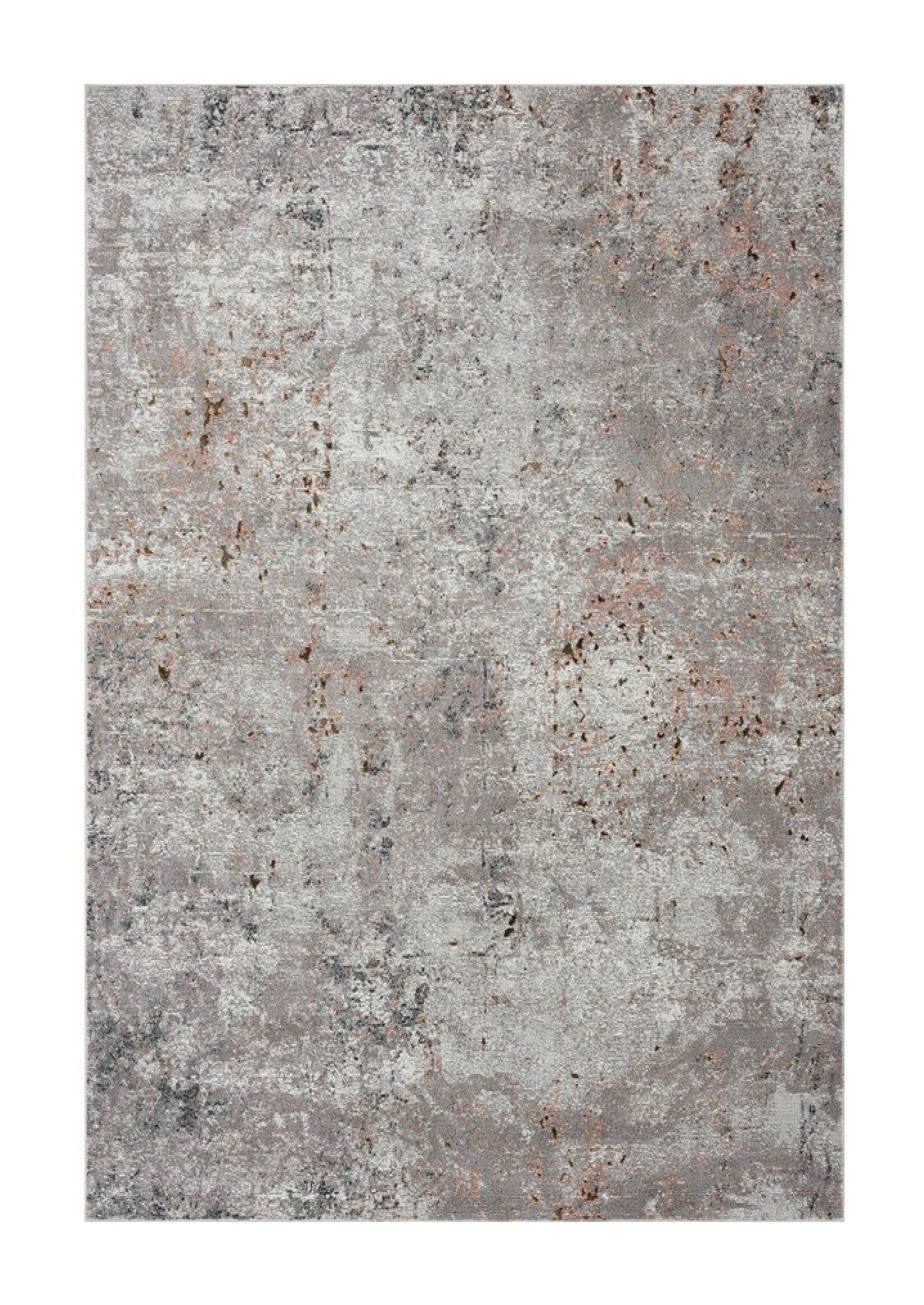 5' X 8' Light Gray Modern Abstract Area Rug