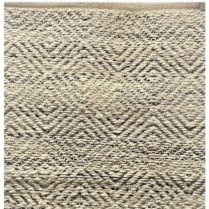 2' X 5' Tan and Gray Hand Woven Area Rug