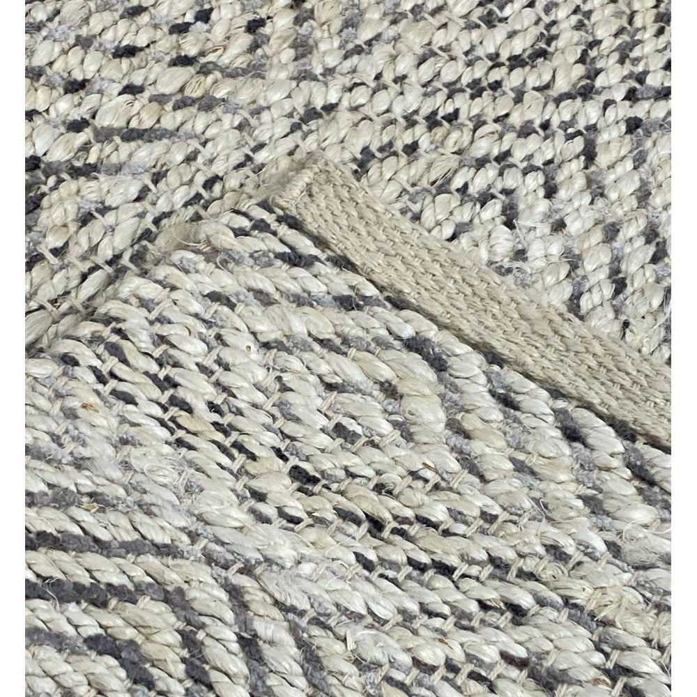 2' X 5' Tan and Gray Hand Woven Area Rug