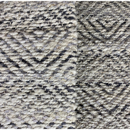 2' X 5' Tan and Gray Hand Woven Area Rug