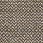 6' Natural and Gray Chevron Hand Woven Jute Runner Rug