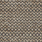 6' Natural and Gray Chevron Hand Woven Jute Runner Rug