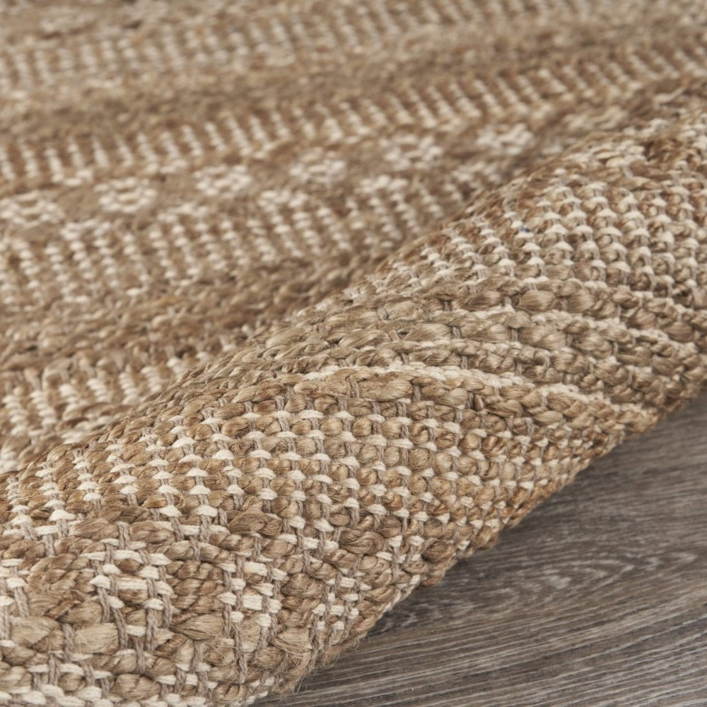 3' X 4' Natural Jute Hand Woven Area Rug
