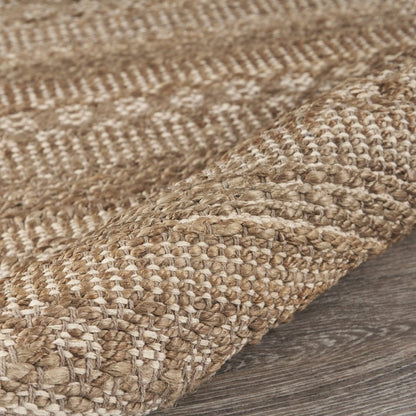 3' X 4' Natural Jute Hand Woven Area Rug