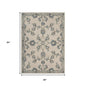 5' X 7' Light Blue Wool Hand Tufted Area Rug