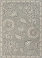 5' Gray Round Wool Hand Tufted Area Rug