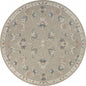 5' Gray Round Wool Hand Tufted Area Rug