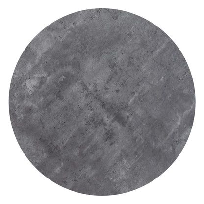 32" Gray and Black Rounded Steel Bar Table