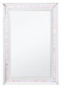 36" Silver Glass Framed Accent Mirror