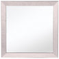 24" Gray Square Glass Framed Accent Mirror