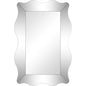 35" Clear Novelty Glass Framed Accent Mirror