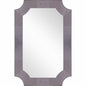 35" Gray Novelty Glass Framed Accent Mirror