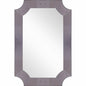 35" Gray Novelty Glass Framed Accent Mirror