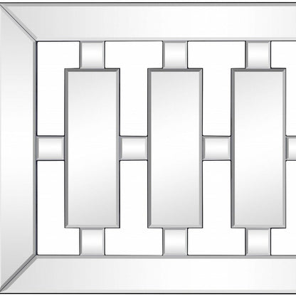 24" Clear Glass Framed Accent Mirror