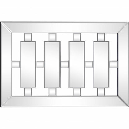 24" Clear Glass Framed Accent Mirror