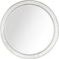 36" Silver Round Framed Accent Mirror