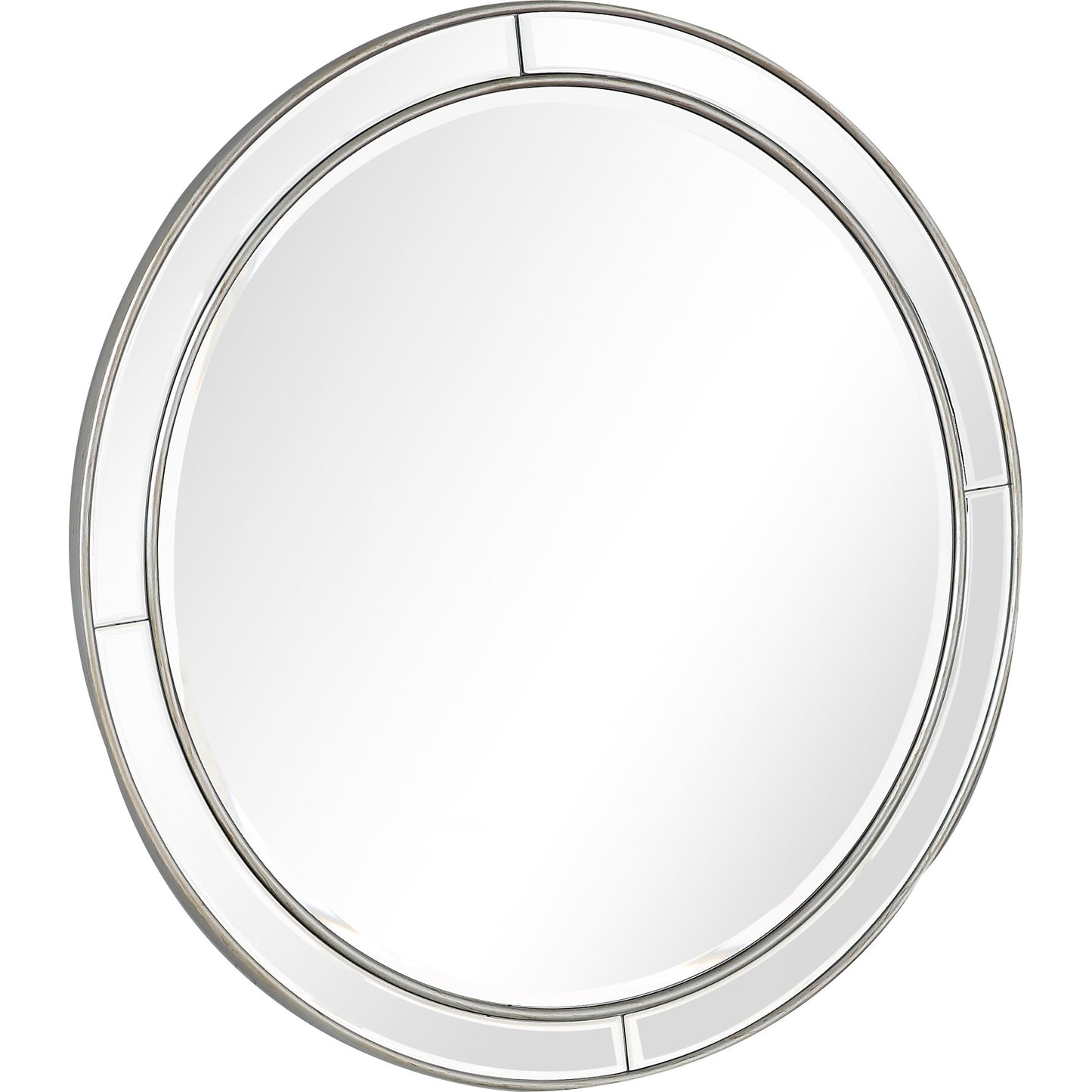 36" Silver Framed Accent Mirror