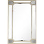 43" Silver Metal Framed Accent Mirror