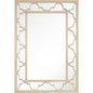 44" Champagne Metal Framed Accent Mirror