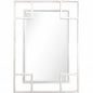 42" Silver Metal Framed Accent Mirror
