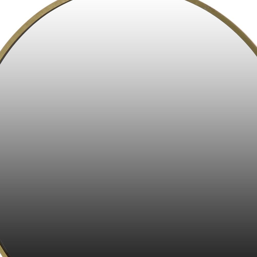 Gold Round Wall Mirror