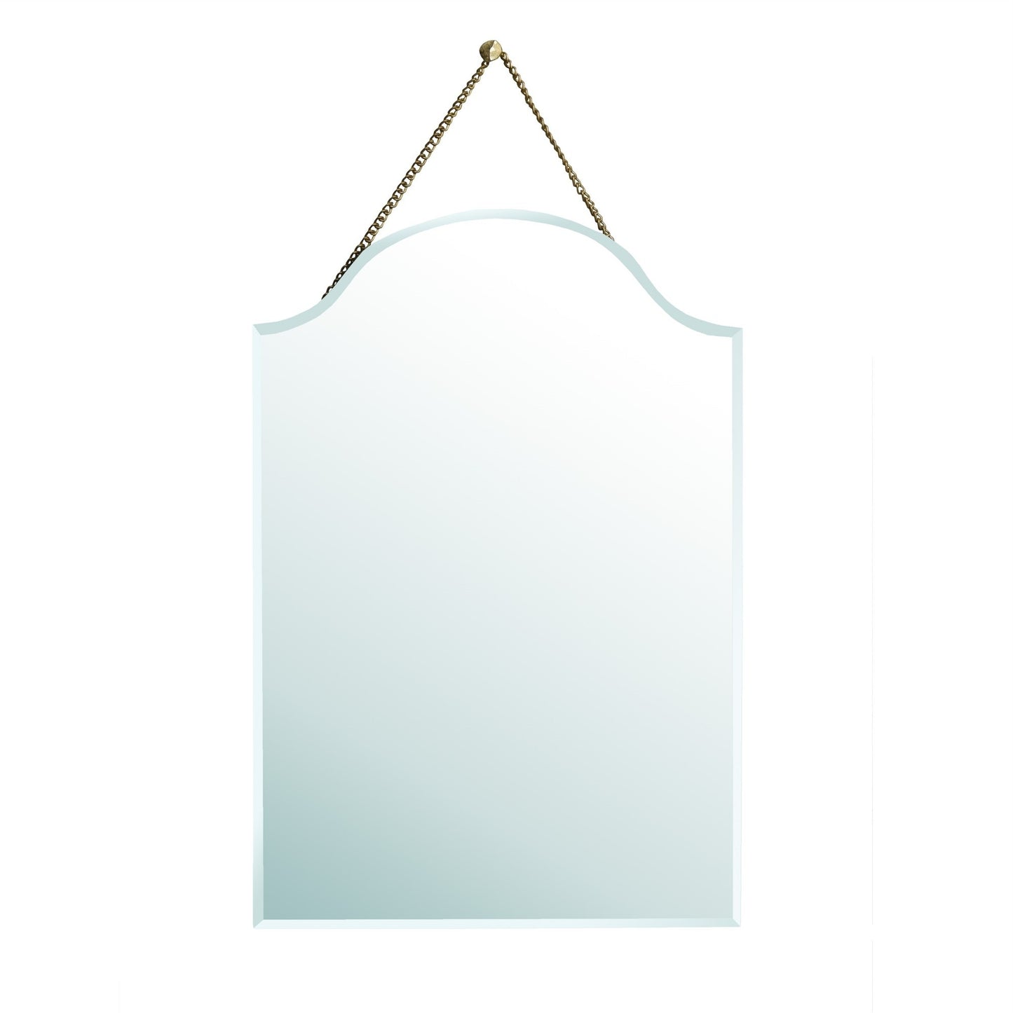 22" Gold Irregular Unframed Accent Mirror