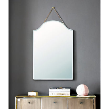 22" Gold Irregular Unframed Accent Mirror