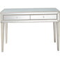 48" Silver Mirrored Glass Console Table