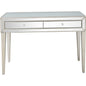 48" Silver Mirrored Glass Console Table