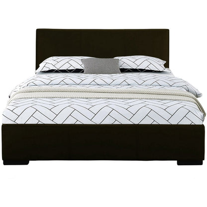 White Faux Leather Queen Bed Frame