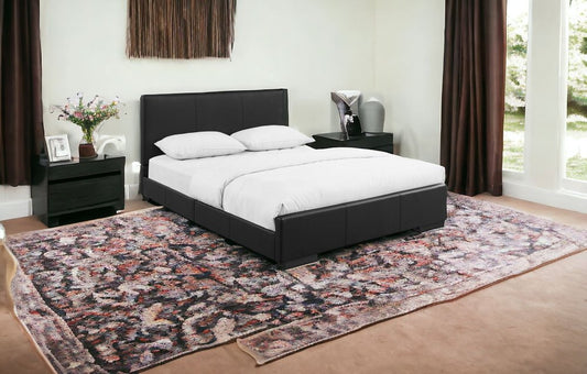White Faux Leather Queen Bed Frame