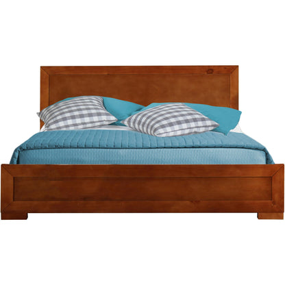 Brown Solid and Manufactured Wood Queen Bed Frame