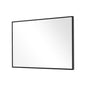 36" Black Metal Framed Accent Mirror