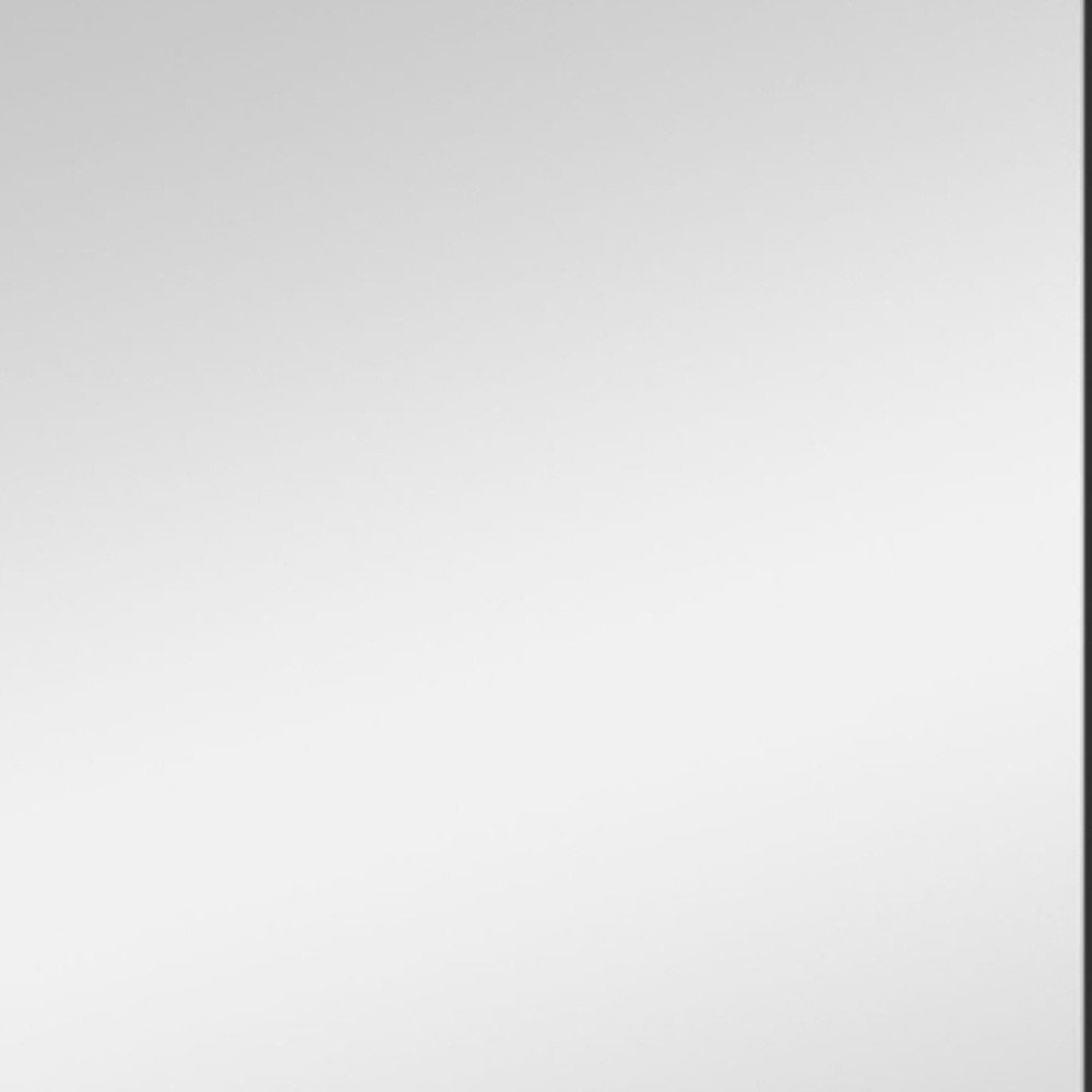 36" Black Metal Framed Accent Mirror