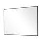 38" Black Plastic Framed Accent Mirror