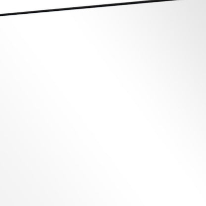 38" Black Plastic Framed Accent Mirror